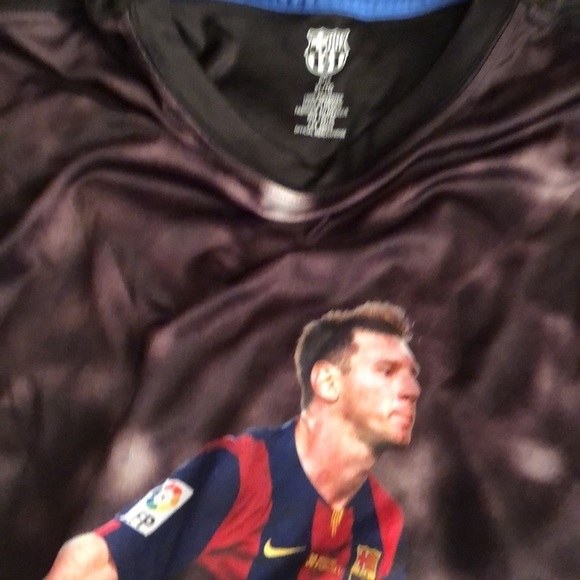 MESSI size XL soccer Jersey # 10 colorful printed hand washed - Picture 4 of 5